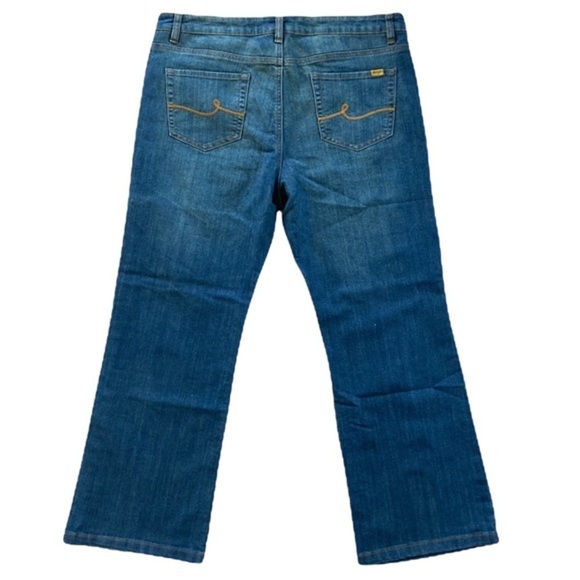 Bill Blass Stretch Boot Cut Denim Jeans Size 16 NWOT - Picture 1 of 16